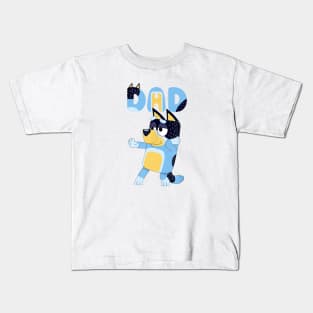 Bluey and Bingo daddy father dad Kids T-Shirt